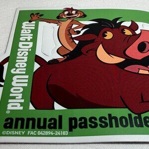 Timon & Pumbaa Walt Disney World Annual Passholder Magnet Disney Parks Exclusive